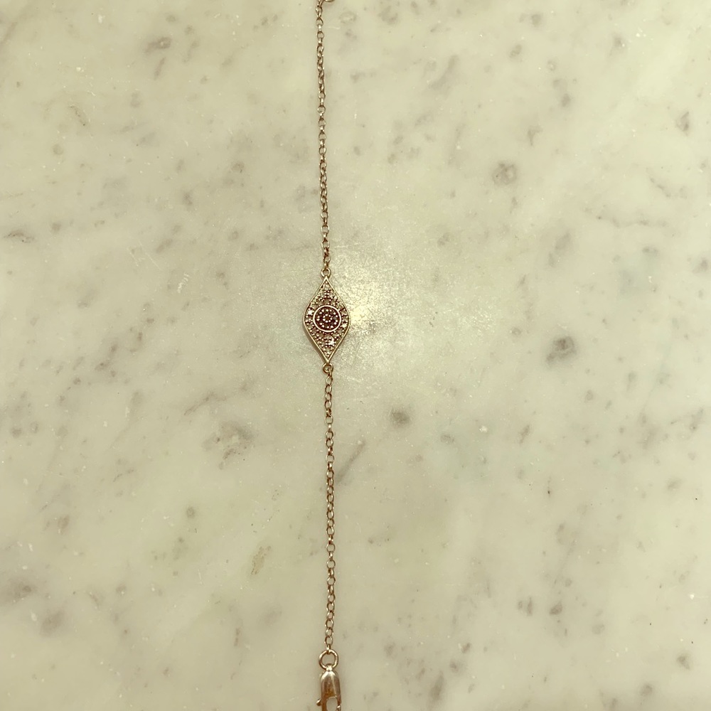 Diamond Evil eye bracelet